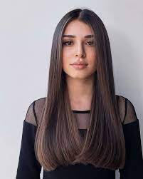 Straight Hair With Middle Parts for 2023